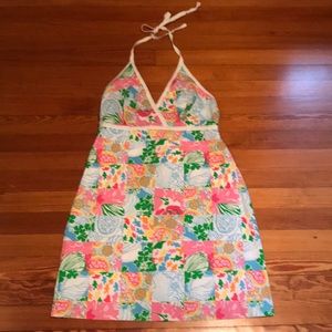 Lilly Pulitzer patchwork halter dress size 6